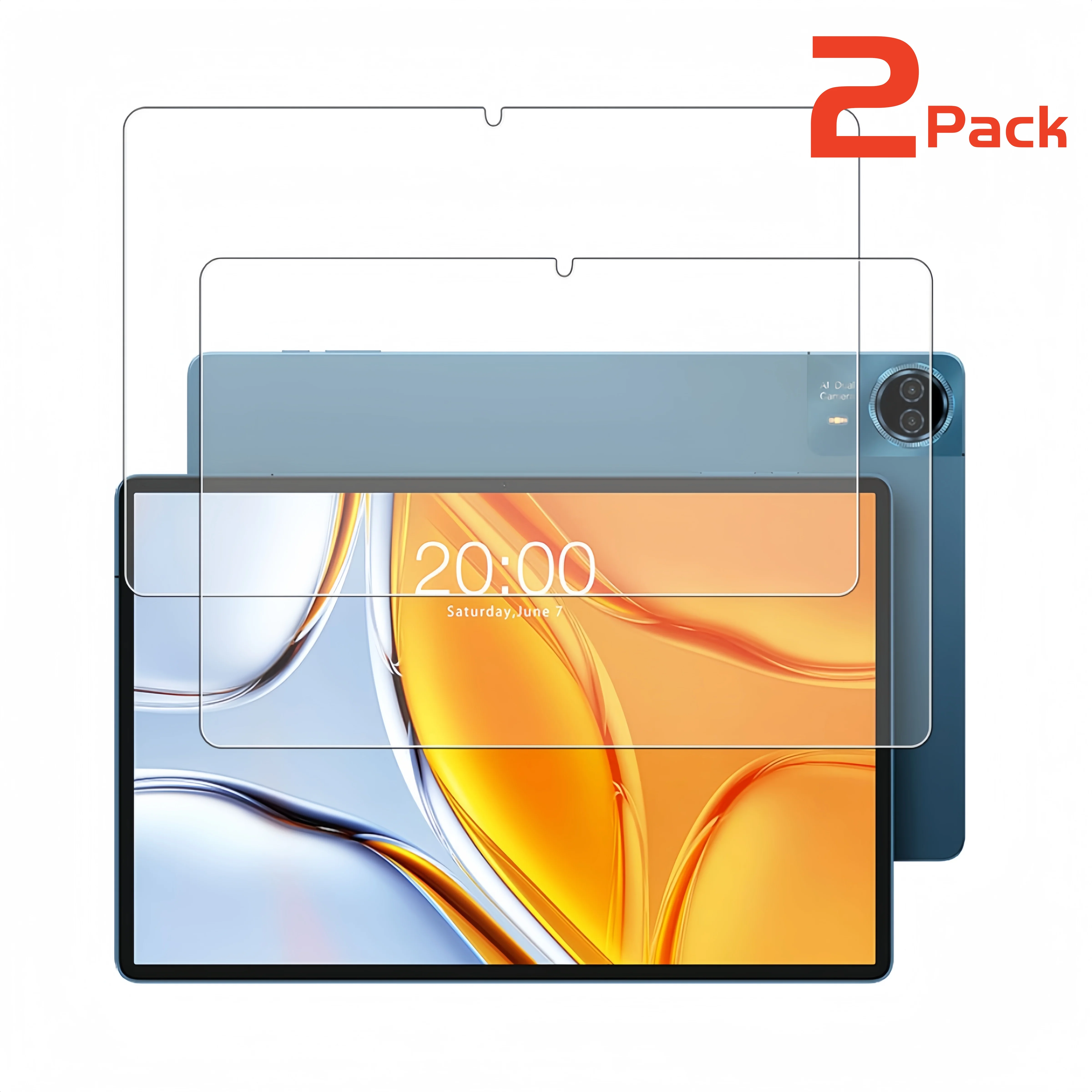 Tcl Tablet Accessories - 2Pack Gehard Glas Protector voor Teclast