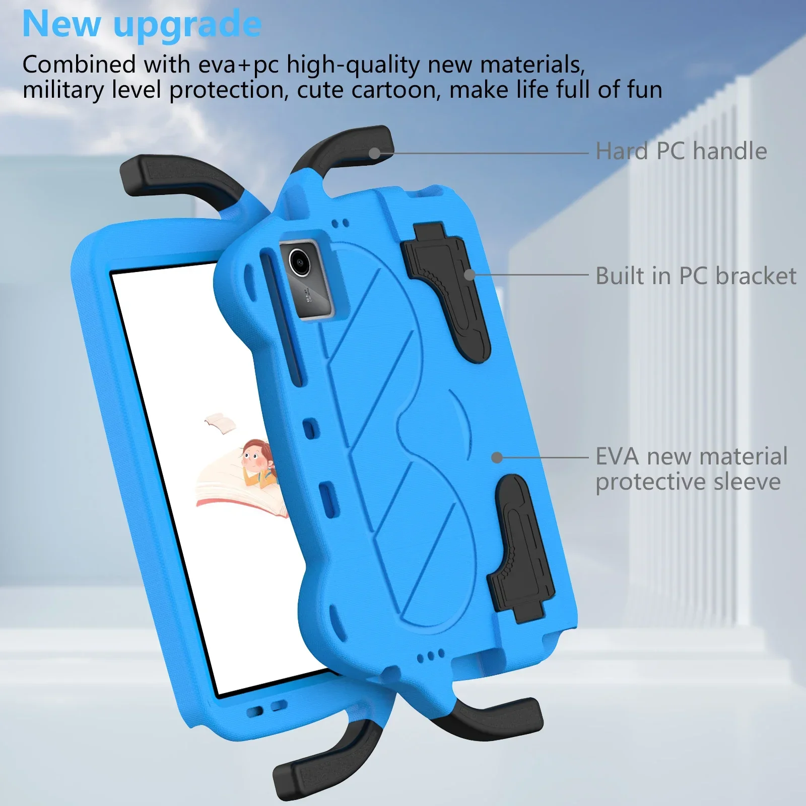 Leuke cartoon zachte EVA+PC ki - Onn Tablet Accessories recensie en prijs